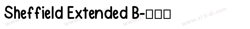 Sheffield Extended B字体转换
